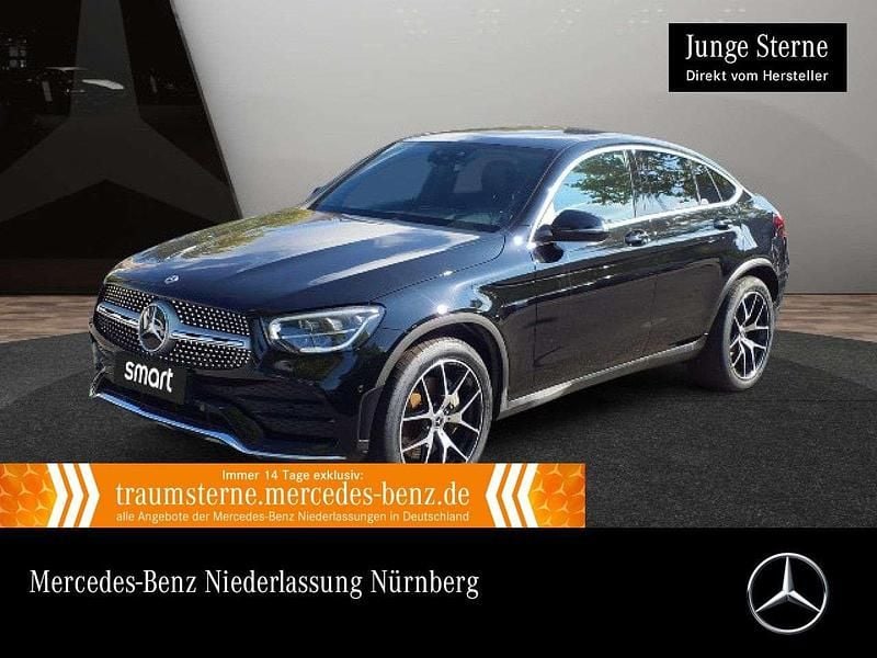 Schwarz Gebraucht 2021 Mercedes GLC300e AMG Coupé | 38.490 € (Superpreis) - Bild 1/3