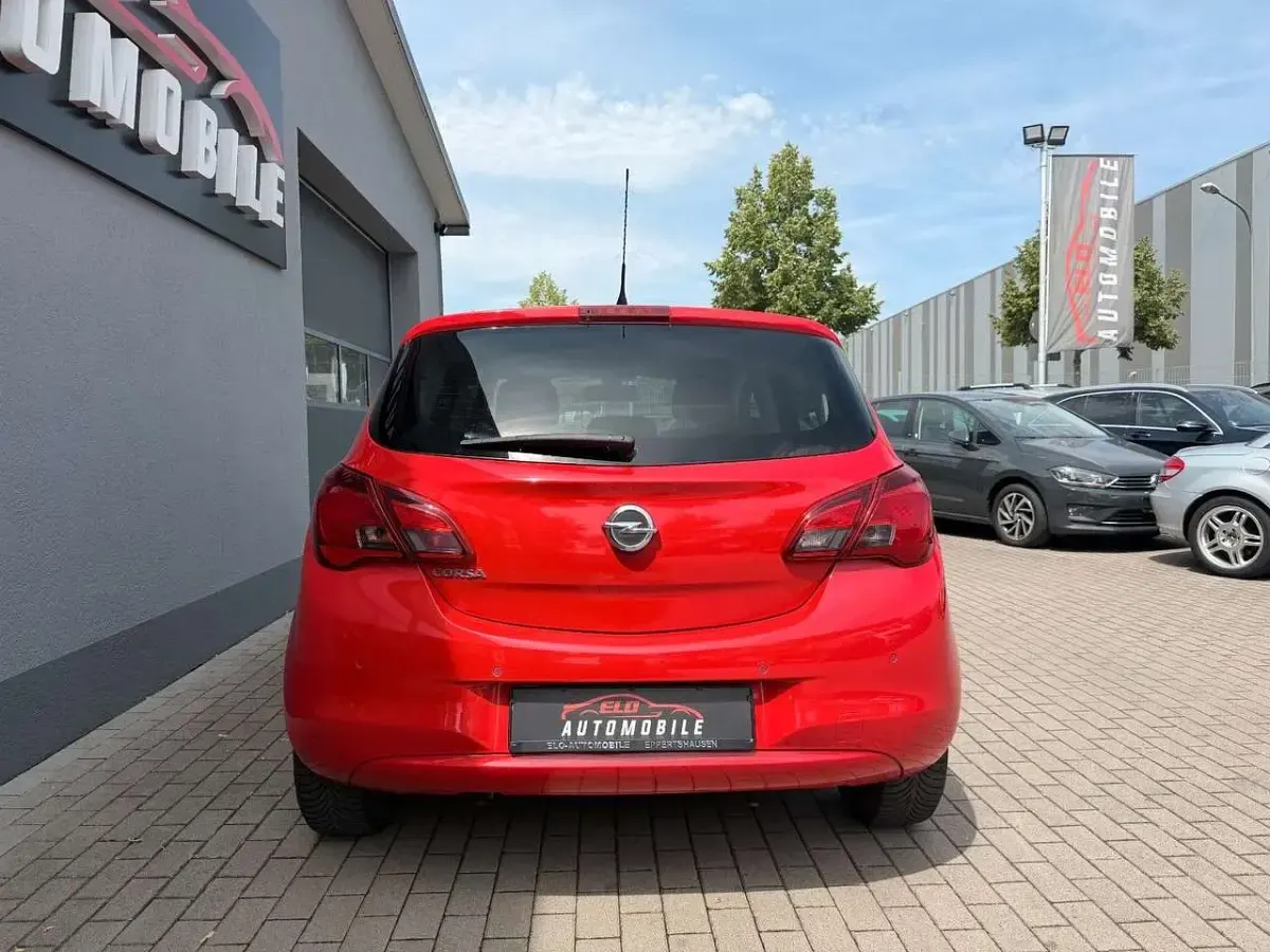 Gebraucht Opel Corsa Edition 90 PS (66 kW) 2015 Rot Kleinwagen