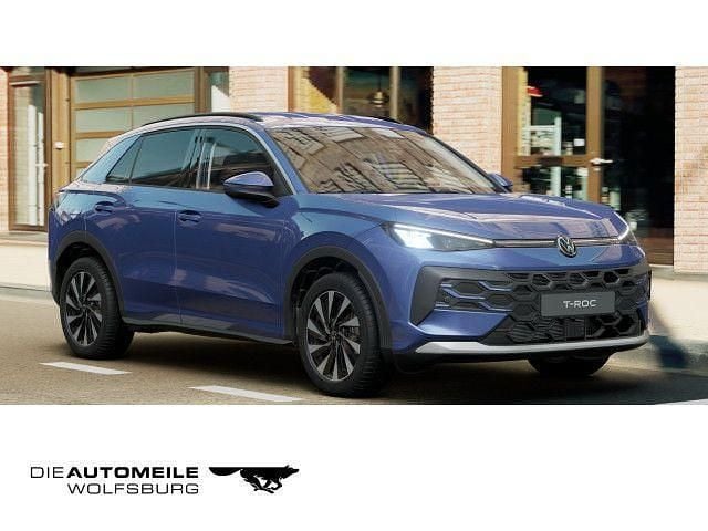 Celestial blue metallic Neu 2025 VW T-Roc Life SUV | 37.490 € (Fairer Preis) - Bild 1/4