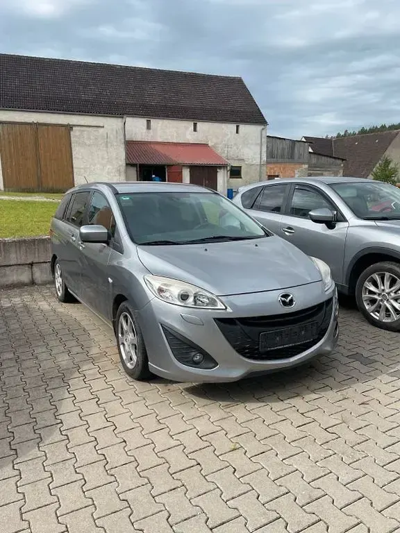 Gebraucht Mazda 5 Center-Line 116 PS (85 kW) 2012 Silber Van / Kleinbus