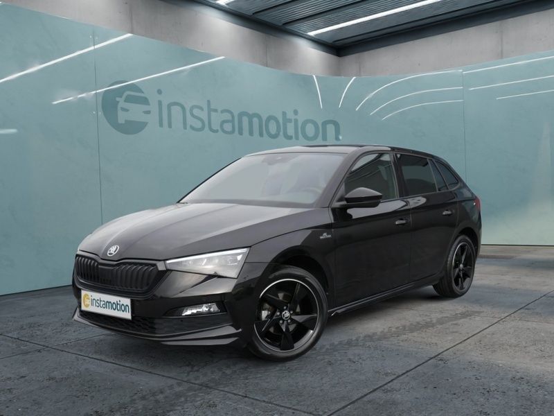 Schwarz Gebraucht 2021 Skoda Scala Kleinwagen | 19.223 € (Teuer) - Bild 1/3