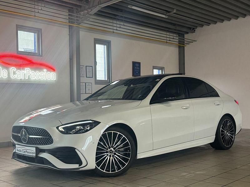 Gebraucht Mercedes C300 AMG line 258 PS (189 kW) 2021 Opalithweiss  met. designo Limousine