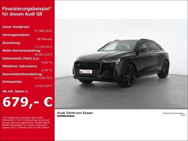 Mythosschwarz metallic Gebraucht 2022 Audi Q8 S-Line SUV | 57.980 € (Fairer Preis) - Bild 1/3