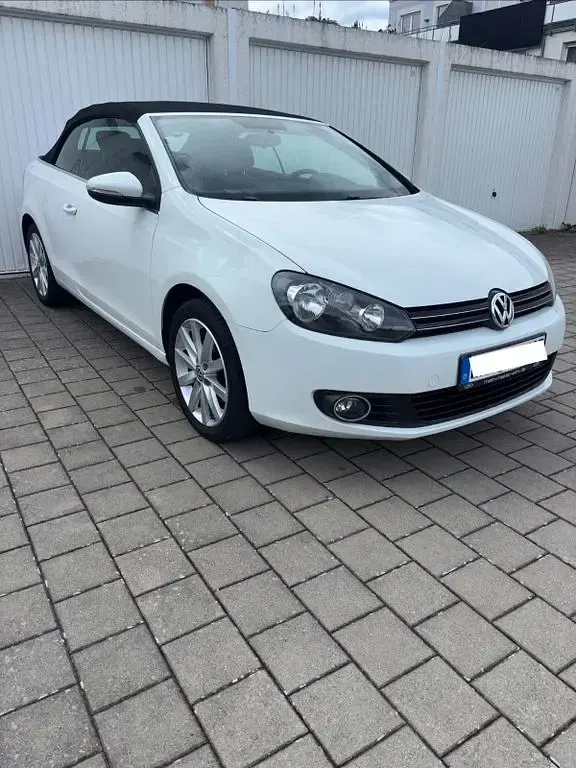 Gebraucht VW Golf Cabriolet 105 PS (77 kW) 2014 Weiß Cabrio