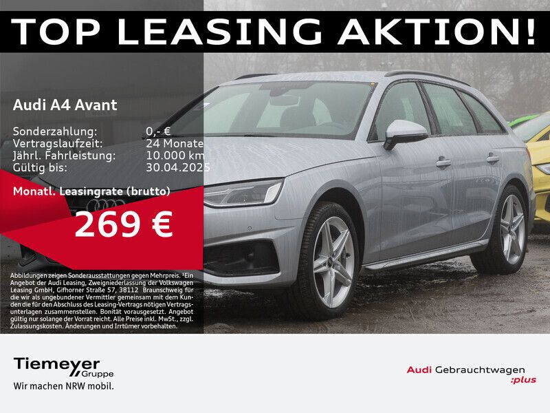 Florettsilber metallic Gebraucht 2024 Audi A4 Advanced Plus Kombi | 39.280 € (Teuer) - Bild 1/4