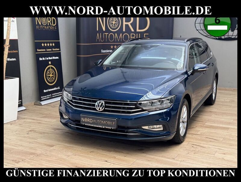 Aquamarinblau metallic (metallic) Gebraucht 2019 VW Passat Business Kombi | 20.990 € (Guter Preis) - Bild 1/3