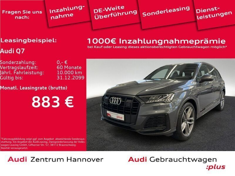 6y daytonagrau perleffekt Gebraucht 2021 Audi Q7 S-Line SUV | 52.990 € (Fairer Preis) - Bild 1/4