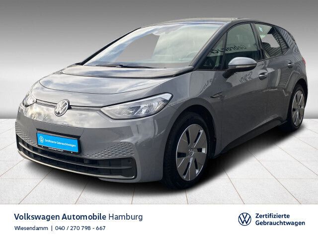 Mondsteingrau schwarz Gebraucht 2021 VW ID.3 Pro Performance Kleinwagen | 21.920 € (Fairer Preis) - Bild 1/3