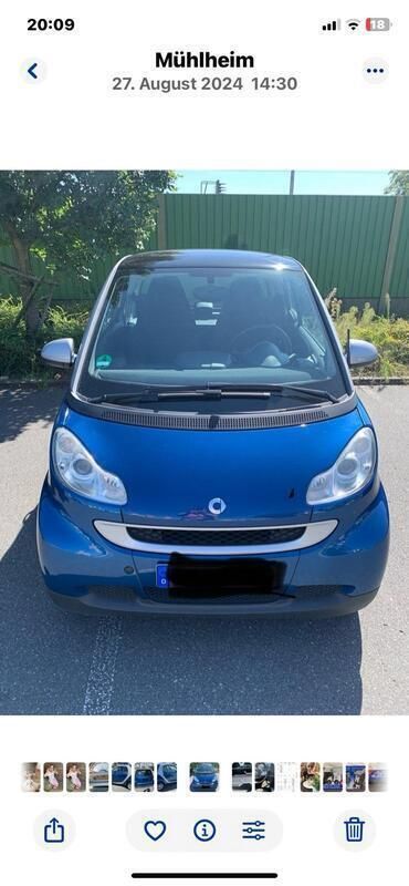 Blau Gebraucht 2008 Smart ForTwo Coupé Passion Coupé | 5.000 € (Etwas zu teuer) - Bild 1/4