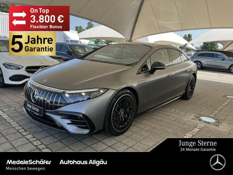 Manufaktur lack manufaktur selenitgrau m (metallic) Gebraucht 2023 Mercedes EQS 53 AMG AMG Limousine | 91.459 € (Etwas zu teuer) - Bild 1/4