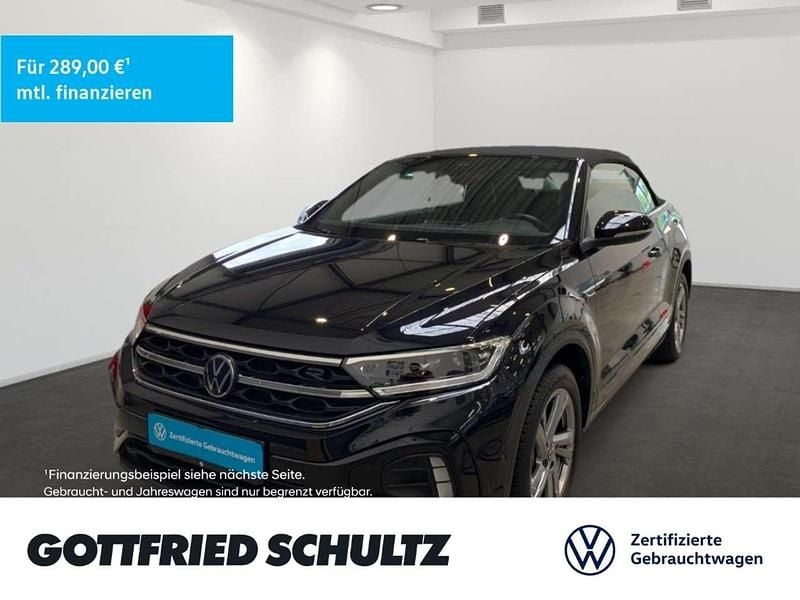 Deep black perleffekt Gebraucht 2024 VW T-Roc Cabriolet R-line Cabrio | 32.750 € (Guter Preis) - Bild 1/3