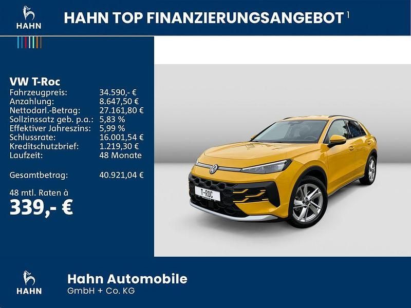 Gebraucht VW T-Roc Life 150 PS (110 kW) 2026 Canary yellow SUV