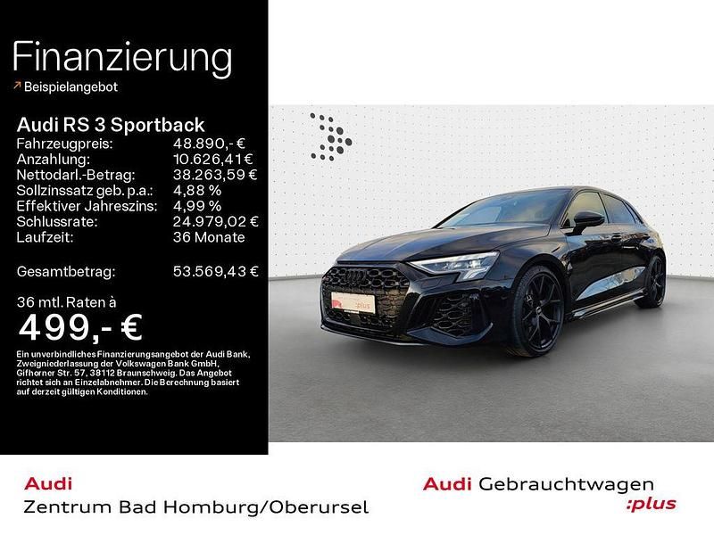 Mythosschwarz metallic Gebraucht 2022 Audi RS3 Sport Limousine | 48.890 € (Guter Preis) - Bild 1/4