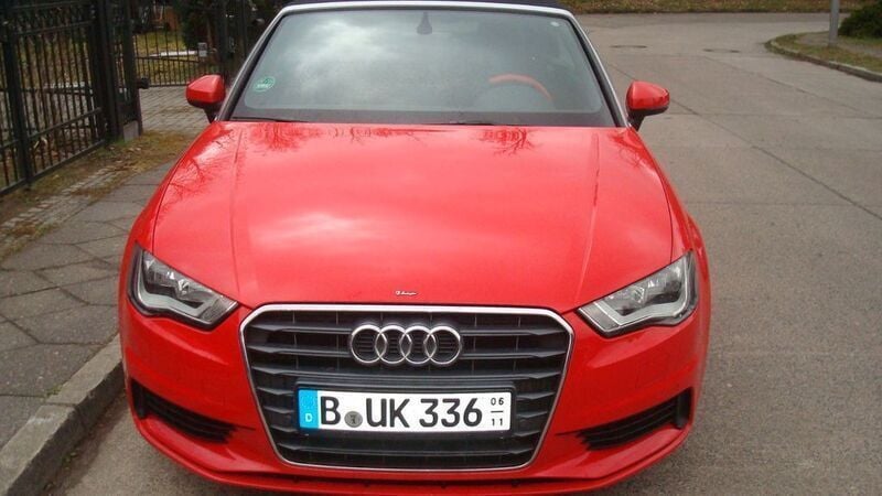 Rot Gebraucht 2015 Audi A3 Cabriolet Sport Cabrio | 15.900 € (Guter Preis) - Bild 1/4