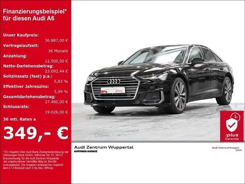 Brillantschwarz Gebraucht 2023 Audi A6 Sport Limousine | 39.999 € (Guter Preis) - Bild 1/3