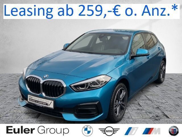 Snapper rocks blue metallic Gebraucht 2024 BMW 116 Sport Line Kleinwagen | 25.390 € - Bild 1/4