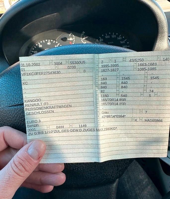 Gebraucht Renault Kangoo 75 PS (55 kW) 2002 Grau Van / Kleinbus