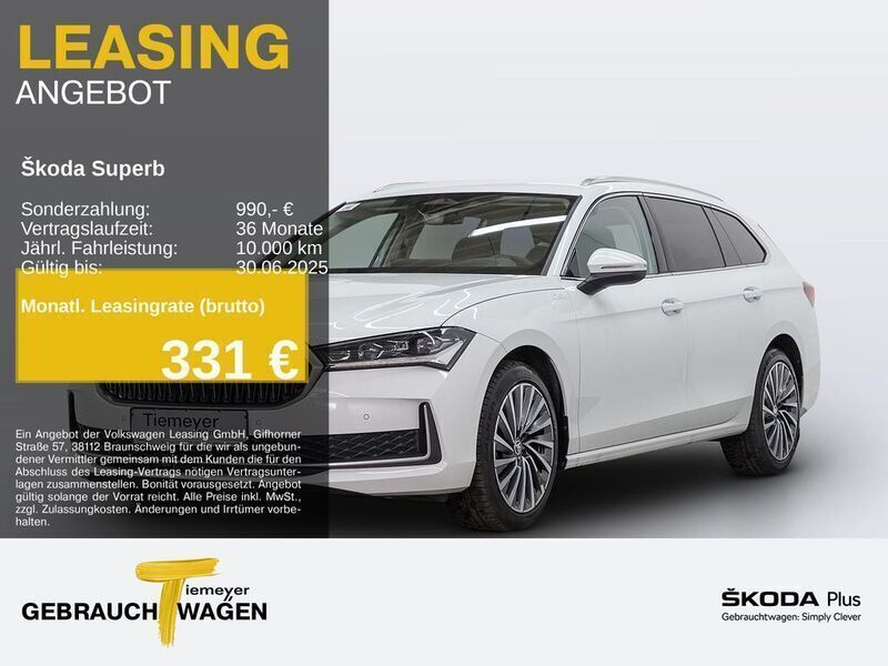 Weiß Gebraucht 2024 Skoda Superb LAURIN & KLEMENT Kombi | 34.980 € (Teuer) - Bild 1/4