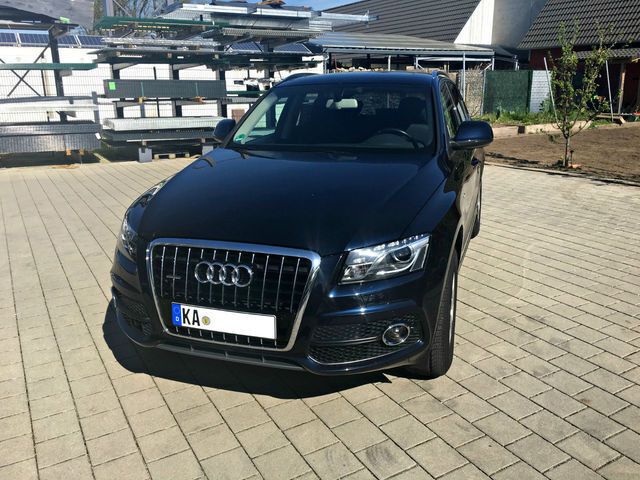 Blau metallic Gebraucht 2010 Audi Q5 S-Line SUV | 13.399 € (Fairer Preis) - Bild 1/4