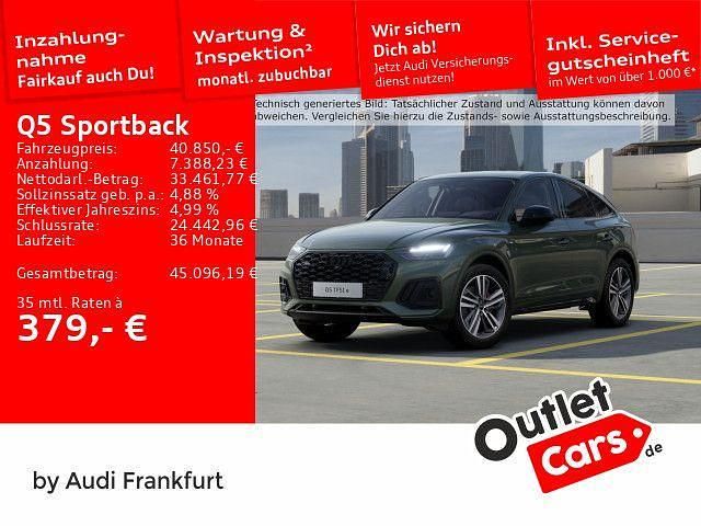 Distriktgrün metallic Gebraucht 2022 Audi Q5 Sportback Ambiente SUV | 40.850 € (Guter Preis) - Bild 1/2