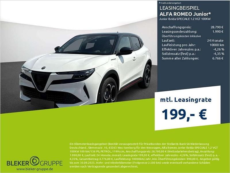 Bianco sempione, uni Neu 2025 Alfa Romeo GT Junior Edizione Speciale SUV | 28.790 € (Fairer Preis) - Bild 1/3