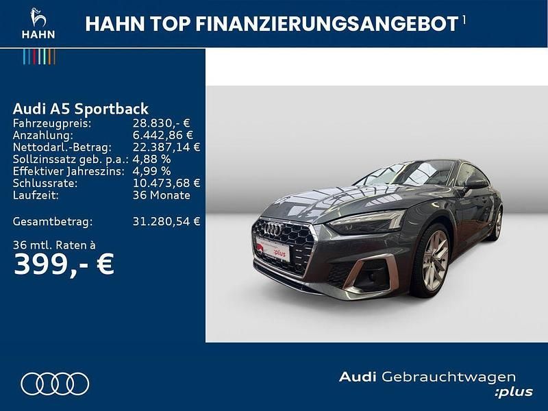 Gebraucht Audi A5 Sportback S-Line 163 PS (119 kW) 2022 Grau Kleinwagen