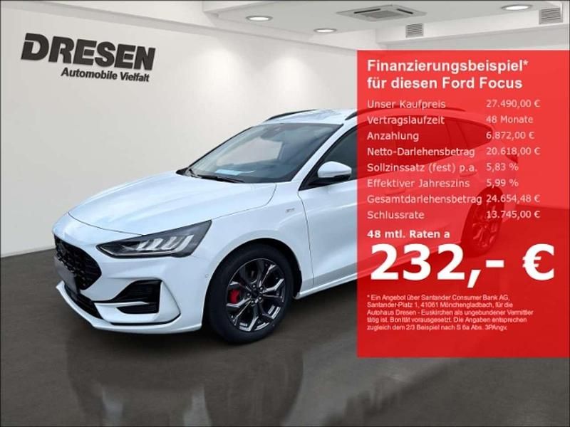 Weiss Gebraucht 2025 Ford Focus ST-Line Kombi | 27.490 € (Fairer Preis) - Bild 1/4
