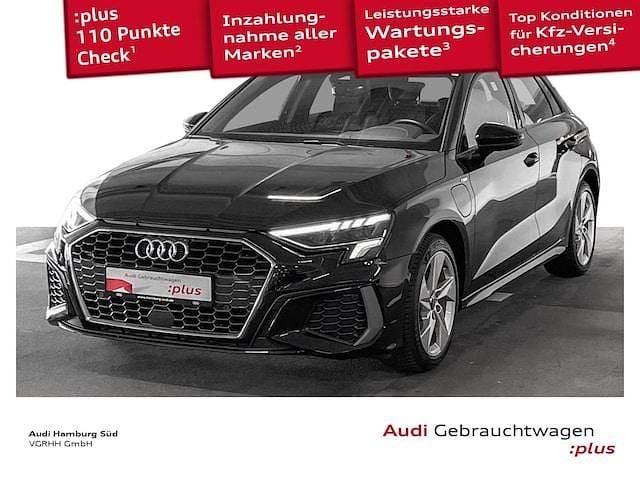 Mythosschwarz metallic Gebraucht 2022 Audi A3 Sportback e-tron Ambiente Limousine | 24.910 € (Fairer Preis) - Bild 1/3