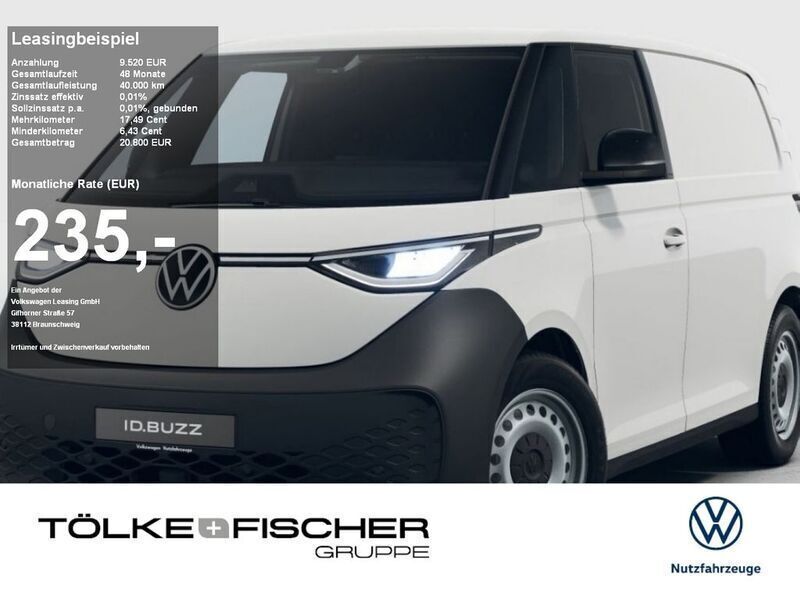 Weiß Neu 2025 VW ID. Buzz Pure Van | 55.999 € (Teuer) - Bild 1/4