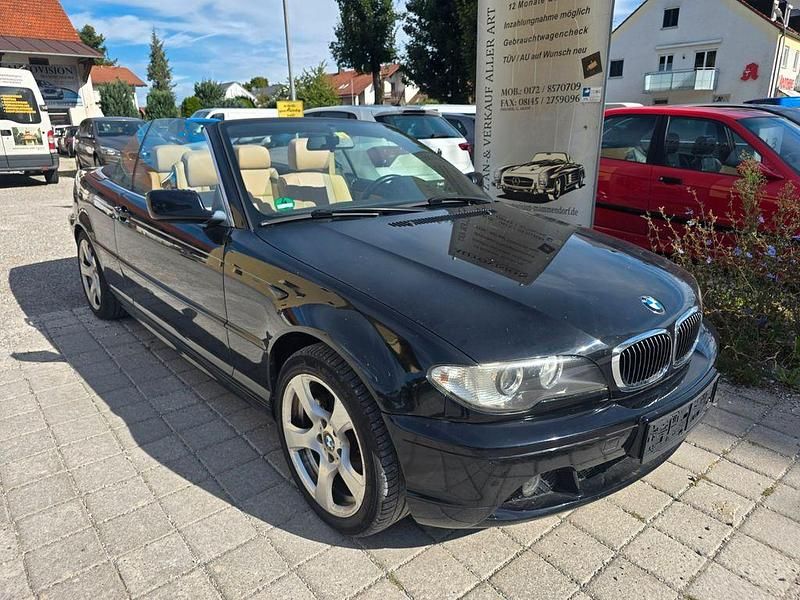 Schwarz Gebraucht 2003 BMW 320 Cabriolet Sport Line Cabrio | 6.890 € - Bild 1/4