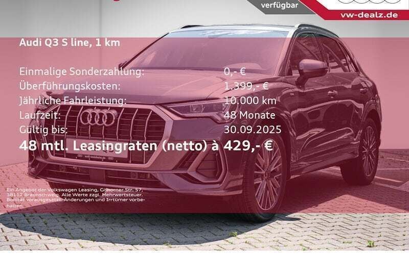 Grau Neu 2025 Audi Q3 S-Line SUV | 44.731 € (Guter Preis) - Bild 1/4