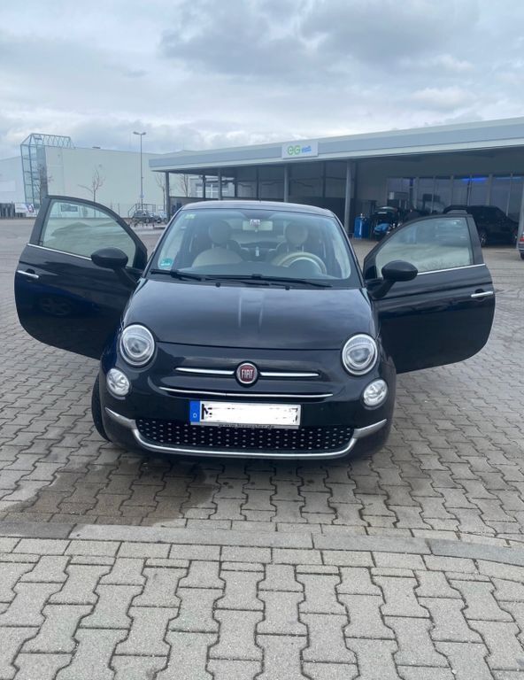 Schwarz Gebraucht 2017 Fiat 500 Lounge Kleinwagen | 7.000 € (Superpreis) - Bild 1/3
