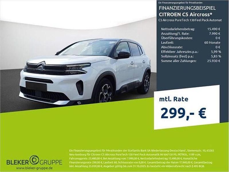 Perlmutt weiß Gebraucht 2023 Citroën C5 Aircross Feel SUV | 21.580 € (Guter Preis) - Bild 1/3