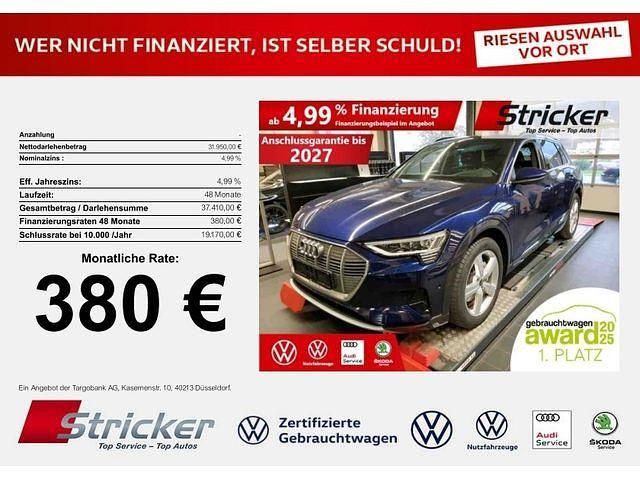 Gebraucht Audi e-tron Advanced Plus 300 kW (408 PS) 2022 Navarrablau metallic (metallic) SUV