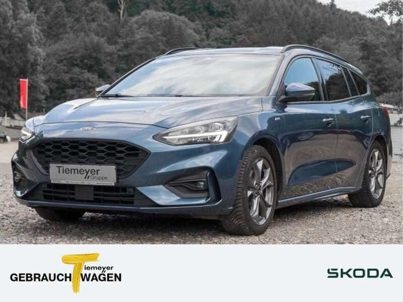 Blau Gebraucht 2019 Ford Focus ST-Line Kombi | 16.980 € (Guter Preis) - Bild 1/4