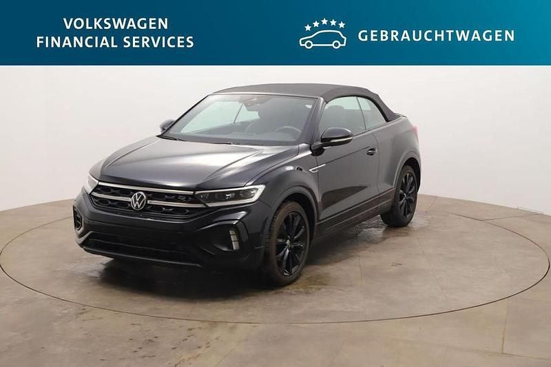 Schwarz Gebraucht 2022 VW T-Roc Cabriolet R-line Cabrio | 30.289 € (Fairer Preis) - Bild 1/4