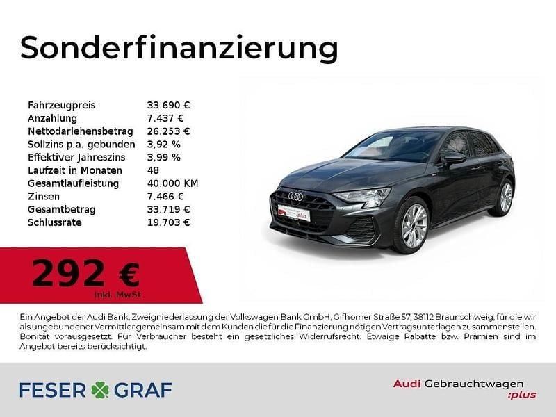 Gebraucht Audi A3 S-Line 150 PS (110 kW) 2025 Daytonagrau perleffekt Limousine