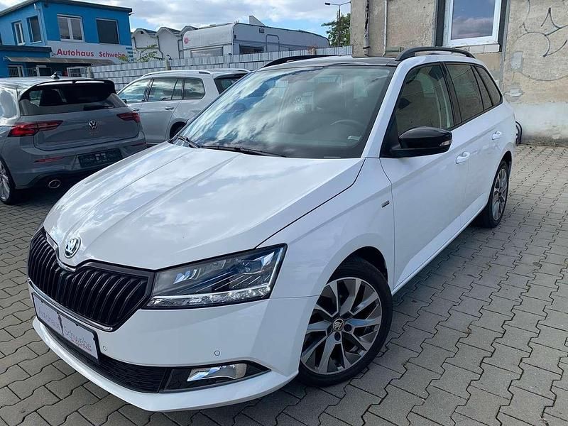 Pure white Gebraucht 2021 Skoda Fabia Clever Kleinwagen | 11.485 € - Bild 1/4