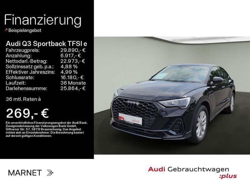 Schwarz Gebraucht 2022 Audi Q3 Sportback Sport SUV | 29.890 € (Superpreis) - Bild 1/4