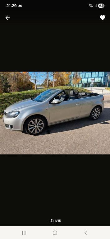 Grau Gebraucht 2015 VW Golf Cabriolet LOUNGE Cabrio | 10.300 € (Fairer Preis) - Bild 1/4