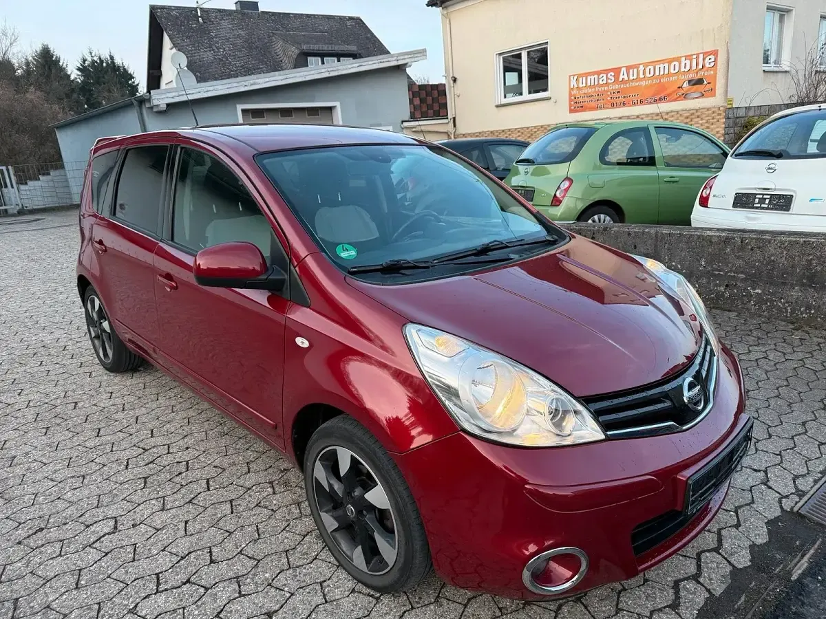 Gebraucht Nissan Note I-Way 90 PS (66 kW) 2012 Rot Kleinwagen