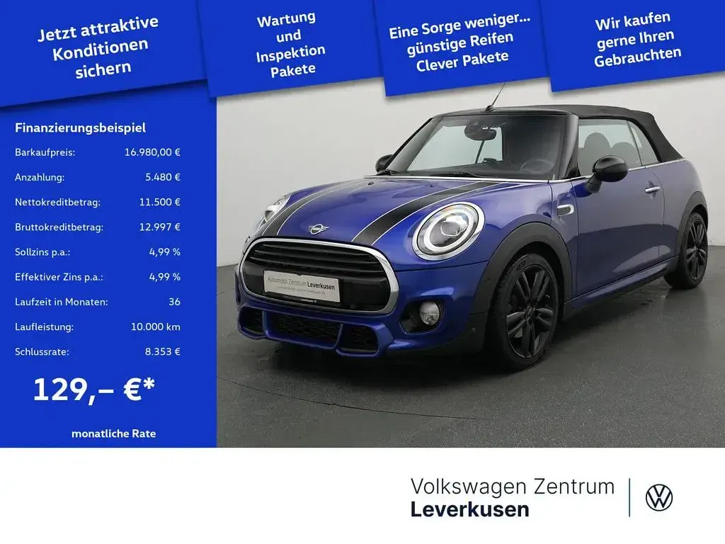 Gebraucht Mini Cooper Cabriolet 136 PS (100 kW) 2018 Blau Cabrio