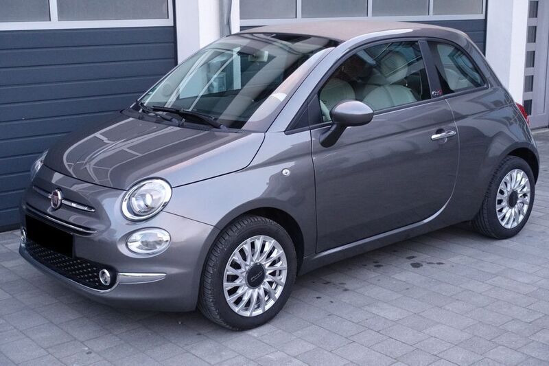Grau Gebraucht 2021 Fiat 500 Lounge Cabrio | 12.490 € (Fairer Preis) - Bild 1/4