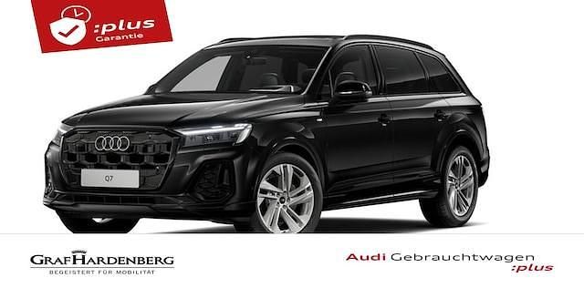 Mythosschwarz metallic Gebraucht 2024 Audi Q7 S-Line SUV | 74.930 € (Fairer Preis) - Bild 1/4