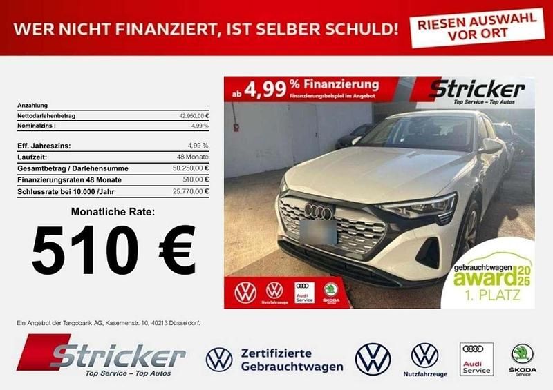 Gebraucht Audi Q8 e-tron Advanced Plus 250 kW (340 PS) 2023 Weiß SUV