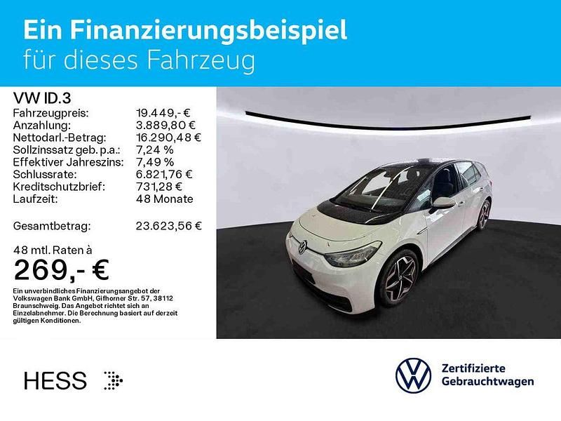 Gebraucht VW ID.3 Pro Performance 150 kW (204 PS) 2022 Weiß Kleinwagen