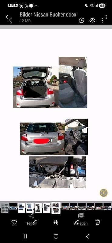 Gebraucht Toyota Auris Life+ 99 PS (72 kW) 2011 Silber Kleinwagen