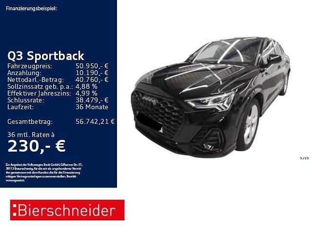 Gebraucht Audi Q3 Sportback S-Line 193 PS (141 kW) 2025 Schwarz SUV