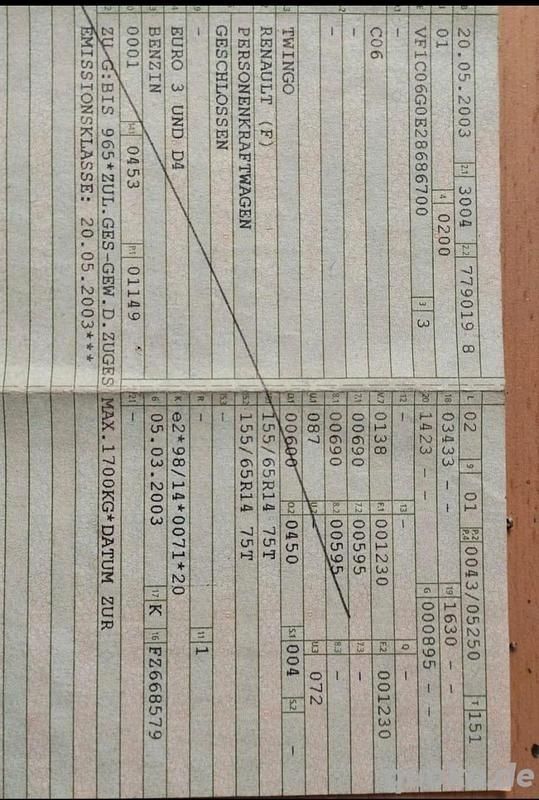 Gebraucht Renault Twingo 2003 Beige Kleinwagen