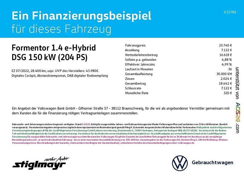 Gebraucht Cupra Formentor 204 PS (150 kW) 2022 Magnetic grau metallic SUV